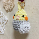 おまんじゅうオカメインコのチャーム(ノーマル)