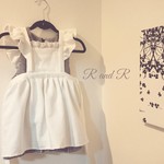 数量限定♪優しいホワイトエプロン80-90size
