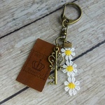 本革タグ×Key＆flowerキーホルダー