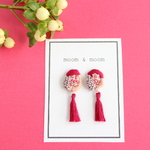 【9/27 20:00～販売予定】Tassel #4　ビーズ 刺繍 ピアス / イヤリング
