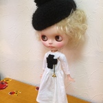 ブライス　blythe　。゜。゜。ボンボンベレー帽子　。゜。゜。　