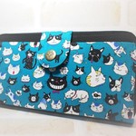 ❣❣＊＊在庫処分品＊＊❣❣　にゃん’S+ちょっとわん’Sの長財布　(エメラルドグリーン）