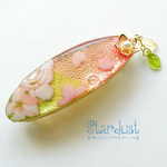 【受注製作】水に揺蕩う桜 バレッタ ＊チェコビーズ＊ 和風 