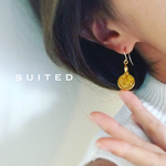 月と地球の2way大人ピアス