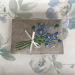 リボン刺繍のポケットティッシュケース♡