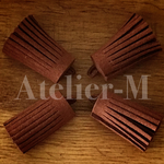 【再販】A245leatherタッセル  darkbrown  (4個)A245