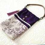 スマホ入れバネポーチ★花柄