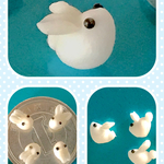 DAISO樹脂粘土製 白兎