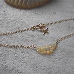 ☆再販☆Opal with starfish bracelet 14kgf