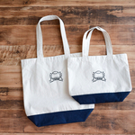刺繍ネーム入りトート大 × Base ball 柄