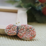 ちょうちょの刺繍ブローチ【カラフル】北欧