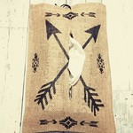 再販決定／ジュート製 ティッシュカバー Arrow