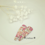 現品2本セット＊リバティ＊ヘアピン＊ぱっちんピン