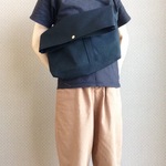 サコッシュＬＬ　クロ　帆布