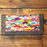 【1点在庫ｱﾘ】ｴｲ革ﾋﾟｯｸﾞｽｴｰﾄﾞ青海波財布