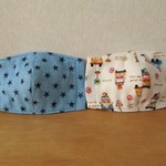 リニューアルにつきＳＡＬＥ　子ども用　両面使える立体マスク２枚セット　６層構造　