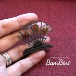 扇の紅葉ステンドグラス