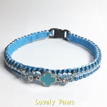 《再・再販》犬の首輪　✿Primula Blue✿  プリムラ ブルー