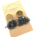 LEE デニムフリンジピアス