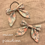 ちゅうたこ様オーダー品＊花柄リバティ＊リボンヘアゴム&ヘアクリップセット