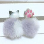  猫さん肉球ピアス