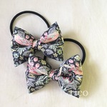 新作！！liberty リバティ☆ふわもこリボンのヘアゴム