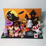 「Ｃ様リクエスト作品」ちりめん細工置物「魔法のハロウィン」 