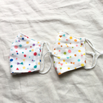 子供用4重ガーゼ立体マスク２枚セット#まる、さんかく、リボン#3サイズ展開