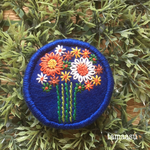 お花の刺繍ブローチ✴︎310