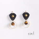 天然石×ピックピアス・イヤリング