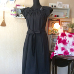 <mococo 様専用>黒色ゆったりワンピース