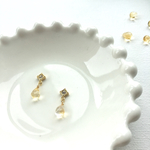 ドロップピアス　/イヤリング　シトリン