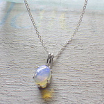 Moon Stone Necklace *sv925*