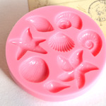 SALE* シリコンモールド*型*スターフィッシュ*シェル　8種*レジン*クレイ