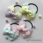 【おまけヘアゴム付き♪】ドリーミーカラー♡ゆめかわキッズヘアゴム♡一つ結び用