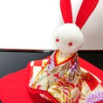うさぎのちりめん細工