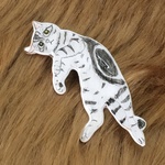 うにゃにゃん猫ブローチ