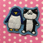 ペンギンとねこのワッペン