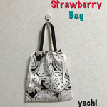 わりと大きめ🍓いちご バッグ🍓巾着袋 