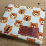[13] くま ティッュ入れ付き ポーチ