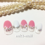 再販＊ブライダル＊お花＊ネイルチップ♡
