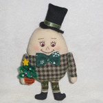 ハンプティ・ダンプティぬいぐるみブローチ（ツリー）