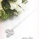 【再々再販】【グルーデコ 】シルバー♡リーフネックレス
