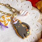 黒猫バッグチャーム（ハロウィンバージョン）