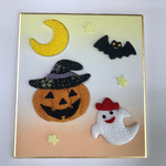 ハロウィン☆ちりめん豆色紙