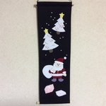 ちりめん細工・クリスマスタペストリー(2)