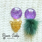 gaooo!!!個性派"豹"ピアス＊イヤリングに変更可能