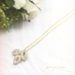 再販☆ グルーデコ☆ゴールド  リーフネックレス