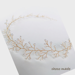 小枝 ヘッドドレス☆ヘアアクセ(40cm)ゴールド