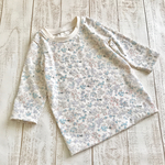t様オーダー品＊100size 小花柄7分袖Ｔシャツ